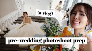 pre-wedding photoshoot gown try-ons makeup trial etc.