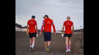 På samling med triathlon landslaget