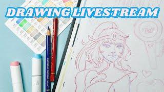 Chill & Draw Livestream  July Monthly Faves Sketchbook Spread