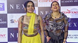 Manisha Rani and Mannara Chopra arrives at Nexa Streaming Academy Awards 2024