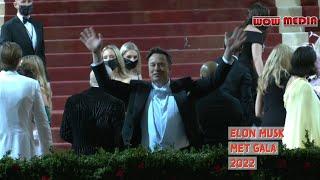 Elon Musk arrives at the MET Gala in New York NY