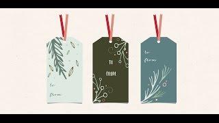 Design Holiday Gift Tags in Adobe Illustrator