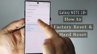 How to Hard Reset & Factory reset Galaxy Note 10 and Note 10 Plus  2 ways