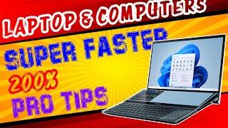 Make Your Computer & Laptop 200% Faster - 10 Pro Tips & Tricks