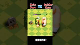 Builder base army vs Main base fight clash of clans#coc #supercell #clash #gaming #strategygames