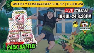 Fundraising for B4VK Week 6 of 17 Livestream Q&A Pokemon Giveaways