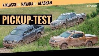 Mercedes X-Klasse gegen Nissan Navara & Renault Alaskan Pickup Vergleich 2019 With Eng Subs