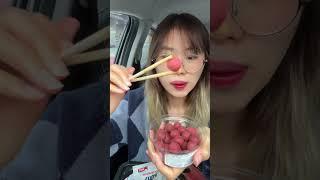 นุ่มละลายในปากก #pingpantira #asmr #ผิงกินบนรถ