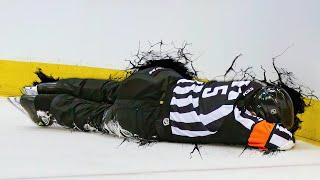 NHLs Most BRUTAL Referee Injuries 2022-2023