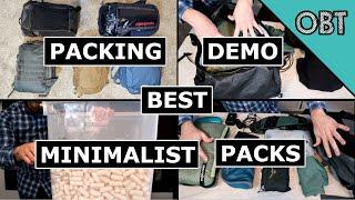 Packing Demo Best Minimalist Backpacks for Travel Now with Packing Peanuts