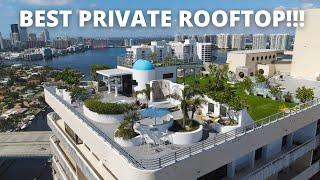 INSIDE A TWO STORY PENTHOUSE WITH A PRIVATE GARDEN ROOFTOP