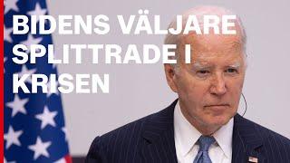 Bidens väljare splittrade i krisen