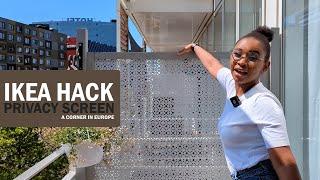 DIY Outdoor Privacy Screen  Balcony & Apartment  IKEA Hack