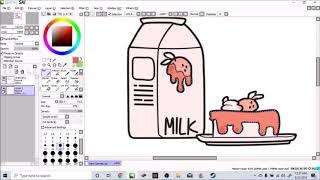 Strawberry Milk  Speedpaint