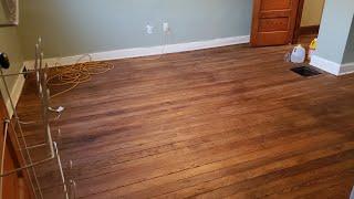 Sandless wood floor stripping