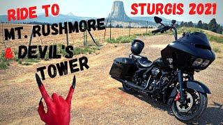 Sturgis 21 - Harley ride to Devils towerMount Rushmore