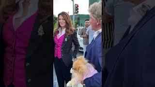 Lisa Vanderpump and her husband Ken meeting fans in West Hollywood.