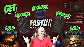 Get UNIQUES MTHICS and GOLD FAST DIABLO 4 Season 5