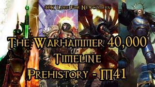 40K Lore For Newcomers - The Warhammer 40000 Timeline Prehistory - M41 - 40K Theories