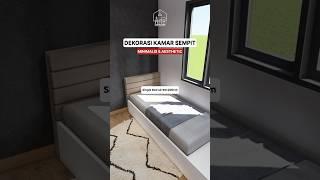 Dekorasi kamar sempit aesthetic untuk remaja #shorts