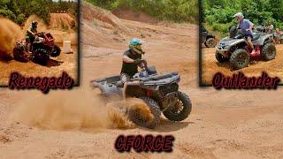 Gen 3 CFMOTO CFORCE 1000 vs Canam Outlander & Renegade in ATV & SXS Barrel Race Competition