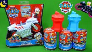 NEW Surprise Paw Patrol Wildcat Motorcycle Toys Moto Pups Blind Bags toy collection video for kids