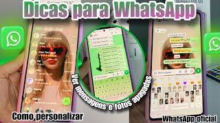 DICAS E TRUQUES PARA WHATSAPP OFICIAL + COMO PERSONALIZAR