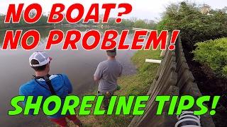 Helpful tips on how to catch bass from shore on public lakes and ponds