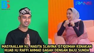 TABARAKALLAH H. RAFFI AHMAD PAKAI BAJU SUNDA POSTER PILGUB HJ. NAGITA SLAVINA ISTIQOMAH PAKAI HIJAB