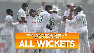 All Wickets  Bangladesh vs India  2nd Innings  2nd Test  India tour of Bangladesh 2022