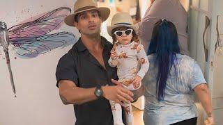 Karan Singh Grover & Bipasha Basu With Daughter Spotted In Bandra