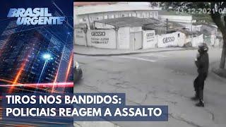 Bandidos são recebidos a bala por policiais em SP