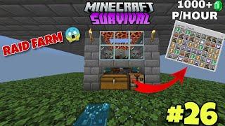 HOW TO BUILD BIGGEST RAID FARM IN MINECRAFT 1.20 #minecraft#minecraftsurvival