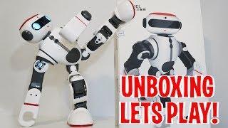 Unboxing & Lets Play - DOBI by WLtoys - Humanoid Robot Review - Intelligent Toy like Cozmo