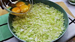 Cabbage with eggs tastes BETTER THAN MEAT healthy easy and very tasty recipe
