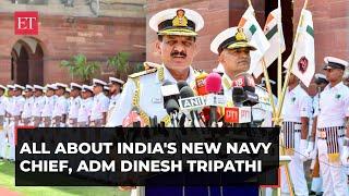 Admiral Dinesh Tripathi an Electronic Warfare specialist Heres all about Indias new Navy Chief