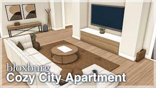 Bloxburg - Cozy City Apartment Speedbuild interior + full tour