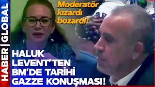 Haluk Leventten BMde Tarihi Gazze Konuşması Moderatör Sözünü Kesmeye Çalıştı Salon Alkışladı