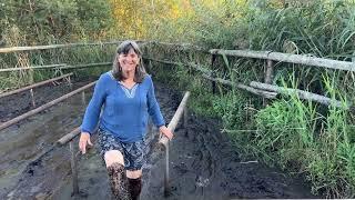 My First Peat Moss Bog Mud Bath in Germany -- VERY HEALTHY