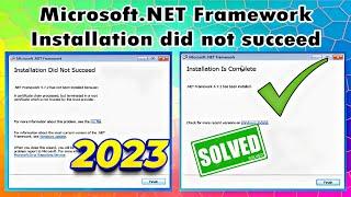 microsoft net framework installation did not succeed. net Framework installation failed window 781