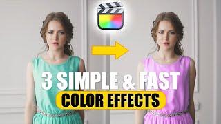 Video Editing MAGIC  3 EASY Color Effects in Video