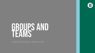 Differences Between Group and Teams