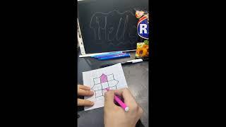 An amazing 3d drawing easy to draw Hooria Arts And Crafts#art #drawing #papercraft #craft #ytshort