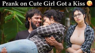 Prank on Cute Girl Got a Kiss   Flirting Prank  VJ Prem