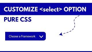 How to Customize Select Option in CSS  Custom Select Box