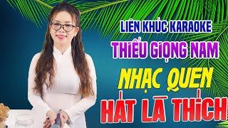 NẾU AI CÓ HỎI - LK Karaoke Song Ca THIẾU GIỌNG NAM Nhạc Quen Hát Là Thích  Song Ca Với Lê Liễu