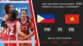 Philippines vs Vietnam  May 10 2023  Southeast Asian Games 2023 Womens Volleyball Tournament