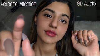 8D INDIAN ASMR  Personal Attention- Face Touching Scratching Tapping  Hand Movements HINDI ASMR