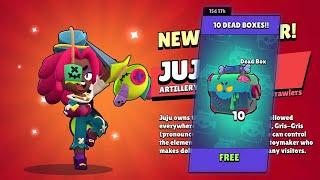 JUJU NEW BRAWLER LEGENDARY FREE GIFTS BRAWL STARS NEW UPDATE