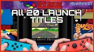 Nintendo Switch Online Snes Games  All 20 Launch Titles